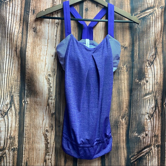 Lululemon💜Restless Tank -Heather Berry and Stripe- Size 4 - Picture 9 of 14